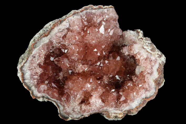Pink Amethyst Geode Section - Argentina #124173